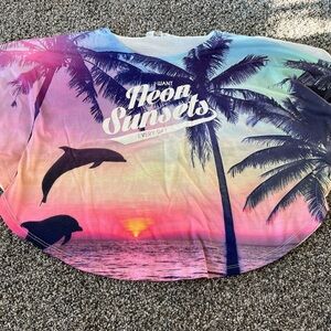 H&M Girls beach sunset poncho